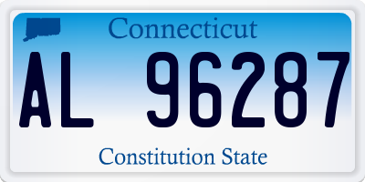 CT license plate AL96287