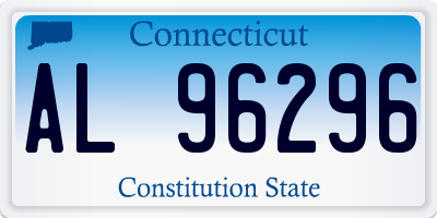 CT license plate AL96296