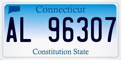 CT license plate AL96307