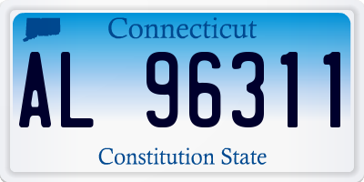 CT license plate AL96311