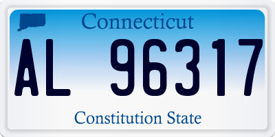 CT license plate AL96317