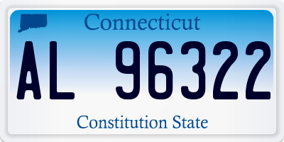 CT license plate AL96322