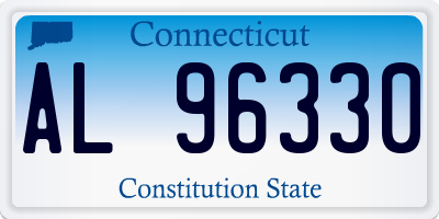 CT license plate AL96330