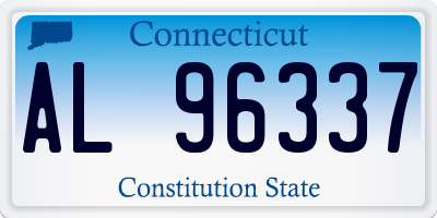 CT license plate AL96337
