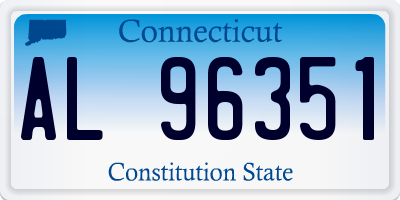 CT license plate AL96351