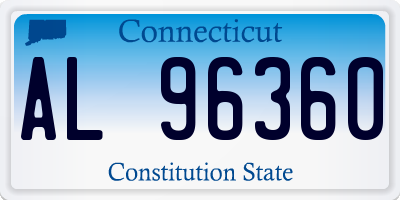 CT license plate AL96360