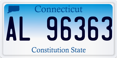 CT license plate AL96363