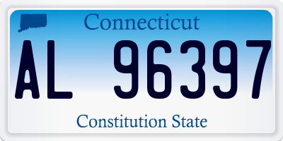 CT license plate AL96397