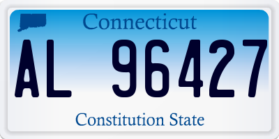 CT license plate AL96427