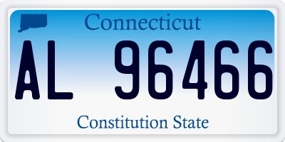 CT license plate AL96466