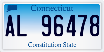 CT license plate AL96478