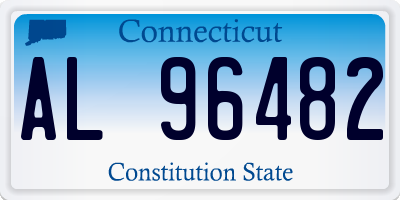 CT license plate AL96482