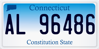 CT license plate AL96486
