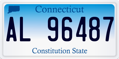 CT license plate AL96487