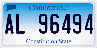 CT license plate AL96494