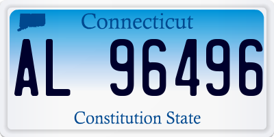 CT license plate AL96496