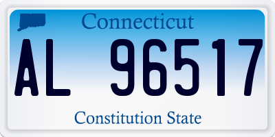 CT license plate AL96517