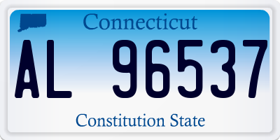 CT license plate AL96537