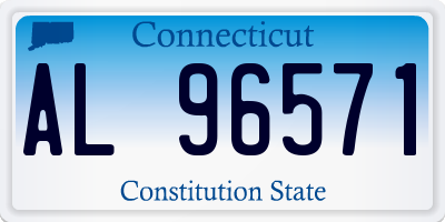 CT license plate AL96571