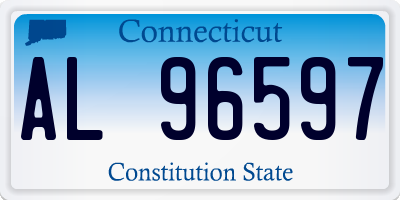 CT license plate AL96597