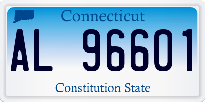 CT license plate AL96601