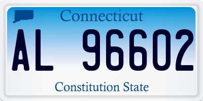 CT license plate AL96602