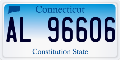 CT license plate AL96606