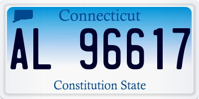 CT license plate AL96617