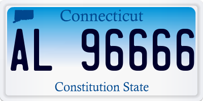 CT license plate AL96666