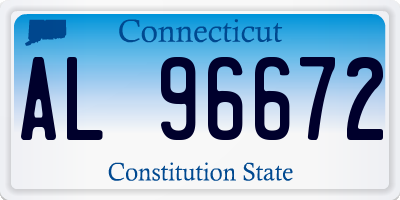 CT license plate AL96672