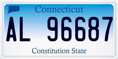 CT license plate AL96687