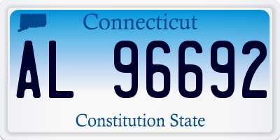 CT license plate AL96692