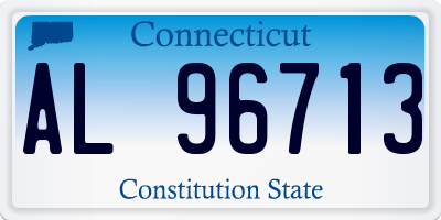 CT license plate AL96713