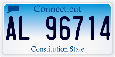 CT license plate AL96714