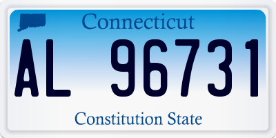 CT license plate AL96731
