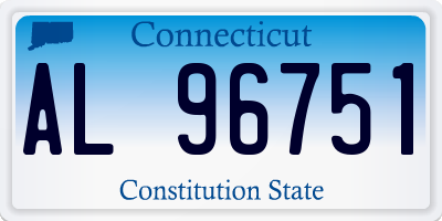 CT license plate AL96751
