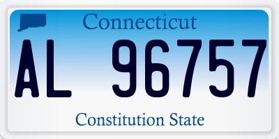 CT license plate AL96757