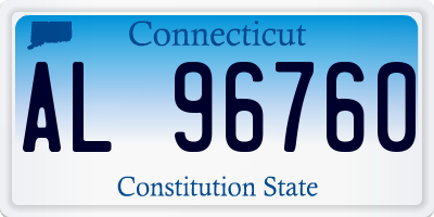 CT license plate AL96760