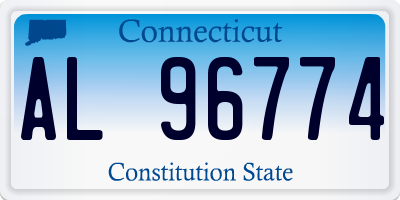 CT license plate AL96774