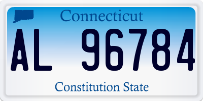 CT license plate AL96784