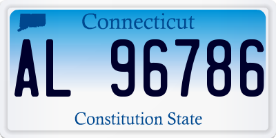 CT license plate AL96786