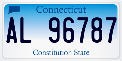 CT license plate AL96787
