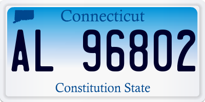 CT license plate AL96802