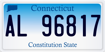 CT license plate AL96817