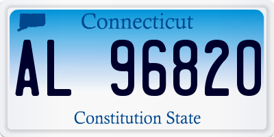 CT license plate AL96820
