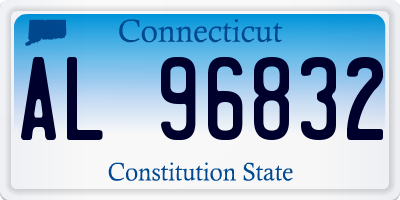 CT license plate AL96832