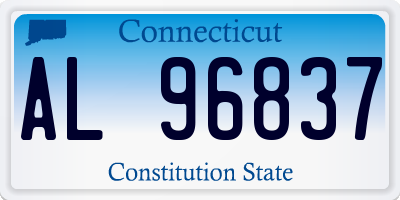 CT license plate AL96837