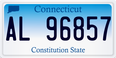 CT license plate AL96857