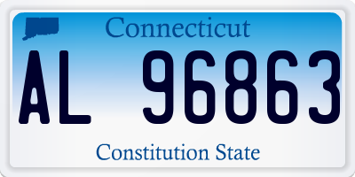 CT license plate AL96863