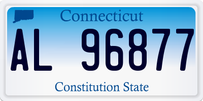 CT license plate AL96877